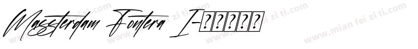Massterdam Fontera I字体转换